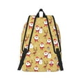 thumbnail image 2 of Naloa Cute Santa and Reindeer Canvas Backpack for Men Women Rucksack Casual Travel Daypack College Tote Satchel Bookbag for Teens-Medium, 2 of 7