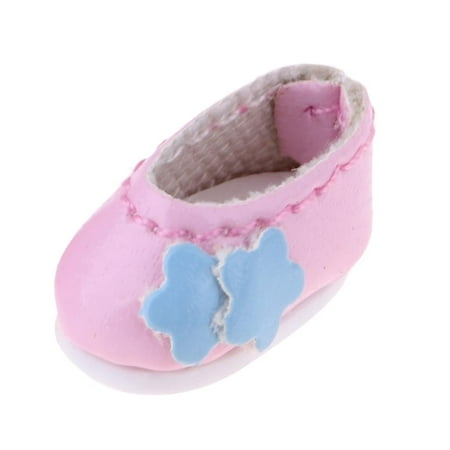 

Fashion Leather Shoes /12 15cm BJD Doll Accessories for Girls Christmas Gift Kids Toys -Pink
