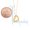 Yellow, variant on 14k Rose Gold Heart Shaped Tube Pendant Necklace, 18"