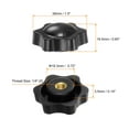 thumbnail image 2 of Uxcell 4 Pieces Star Knobs 1/4-20 Female Thread 38mm Head Non-Through Hole Clamping Handles Nuts Black, 2 of 5