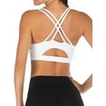 thumbnail image 4 of YouLoveIt Women's Sports Bra Yoga Bra Top Cross Back Strappy Sports Bra Comfort Womens Sports Bras Sexy Running Bra Workout Running Crop Tops  Activewear Workout Bra, 4 of 6