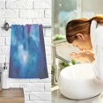 thumbnail image 7 of Yayeee 100% Cotton Hand Towels for Bathroom 16" x 28" Soft Absorbent Kitchen Towel, Galaxy Pattern, 7 of 7