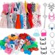 thumbnail image 2 of 32 Uds. Vestidos/collares/gafas de juguete a la moda para niñas, muñecas, juguetes de vestir, regalo para niñas, 2 of 8