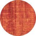 thumbnail image 1 of Ahgly Company Indoor Round Abstract Orange Modern Area Rugs, 7' Round, 1 of 4