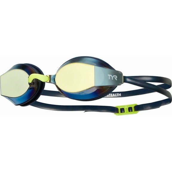 TYR Black Ops Mirrored Adult Fit Goggle - Gold/Navy
