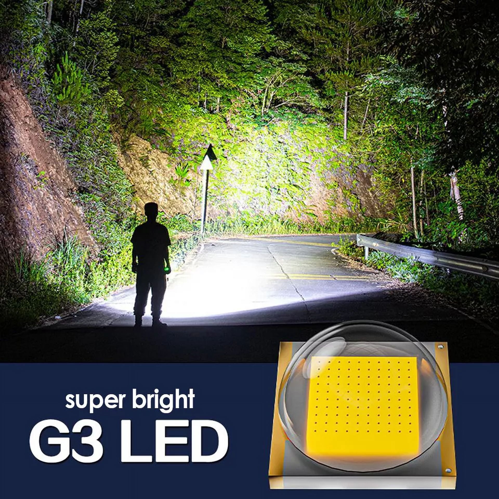 100000LM LED Searchlight USB Rechargeable Flashlight Torch Portable Work Light