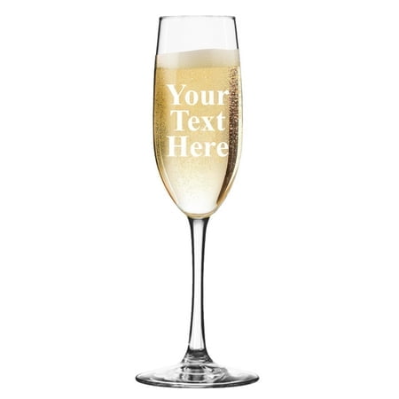 Flûte à champagne Personnalisée - Gravée avec Votre Texte