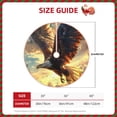 thumbnail image 2 of Sikiie Golden Sky Bald Eagle Nativity Christmas Tree Skirt, Jesus Christian Winter Holiday Tree Mat Decoration(30-48IN), 2 of 6