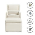 thumbnail image 6 of Carter's by DaVinci Adrian Swivel Glider with Storage Ottoman, Performance Cream, 6 of 11