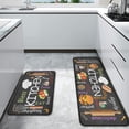 thumbnail image 5 of Kitchen Rug Sets of 2 Piece Non Slip Kitchen Rugs and Mats Washable Kitchen Mats for Kitchen Floor Mat Carpet Runner Rugs for Hallway Laundry Decor 17\u201dx30\u201c+17'''' X 47'''', 5 of 6