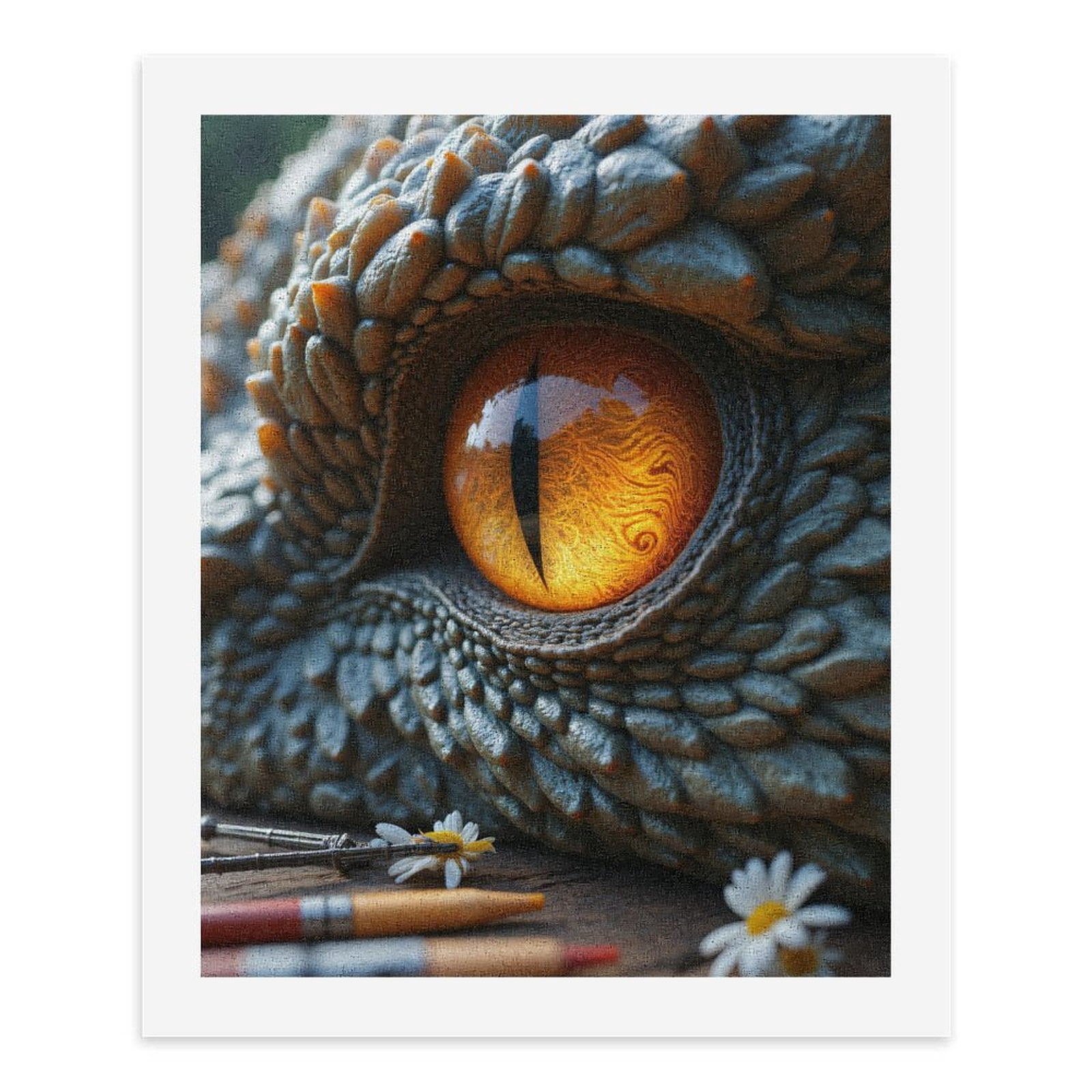 Paint By Numbers Kit for Adults Beginner - Dragon Eye Close Up Art Tools DIY Canvas Painting Kits for Adults, Frameless Paint By Number for Adults for Home Wall Decor 16x20 Inch