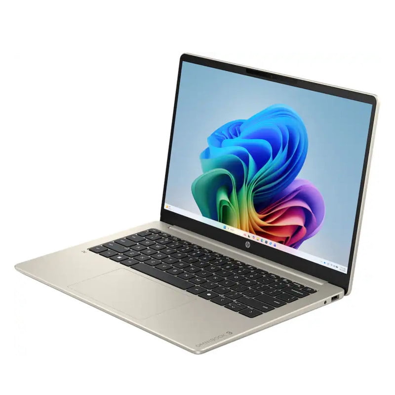 HP OmniBook 3 14 Copilot+ PC Laptop Snapdragon X X1-26-100 16GB 512GB SSD 14" 2K Touch Windows 11 Home Warm Gold 14-HZ0025DX