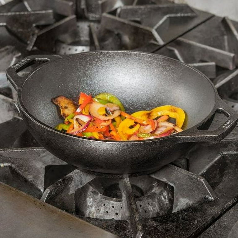 12.5 Inch Cast Iron Wok, Chef Collection