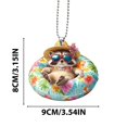 thumbnail image 3 of Adornos colgantes, regalos de decoración, decoración colgante Cool Swimming Circles Puppy Pendant 2D Flat Acrylic Backpack Pendant Hanging Car Pendant Decoration Decorative Flat, 3 of 9