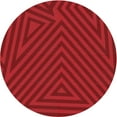 thumbnail image 1 of Ahgly Company Tapis Rond Lavable en Machine Intérieur Transitionnel Rouge, 3 Pieds Rond, 1 of 7