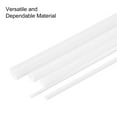 thumbnail image 4 of Uxcell Plastic Rods ABS Styrene Round Stick Round Solid Bar DIY Model for DIY Toys Building Making Architectural Model Making White 3/10" x 10", 4 of 6