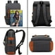 thumbnail image 5 of Mochila UGRACE Vintage para portátil de 15,6 pulgadas con puerto USB, color negro, 5 of 7