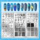 thumbnail image 3 of Kit de 3 piezas de placas para estampar uñas con diseño de animales marinos, ballenas y conchas, incluye plantillas para decoración de uñas con estampador y raspador., 3 of 7