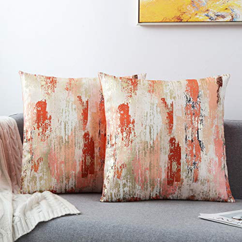 18'' cotton Linen Blend Throw Pillow Case Living Room Cushion cover Home Decor 