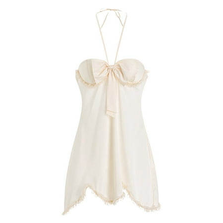 

Summer Pajama Sets For Women Soft Cotton Lace Underwear Nightdress Lingerie Sleepwear Nightgowns For Women Satin