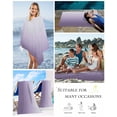 thumbnail image 5 of Purple Ombre Beach Towels Oversized Super Absorbent, White Gradient Modern Abstract Art Lightweight Bath Towel Quick Dry Sets For Bathroom/Pool/Rv Camping/Beach Play/Gym Room/Picnic 35"x70", 5 of 8