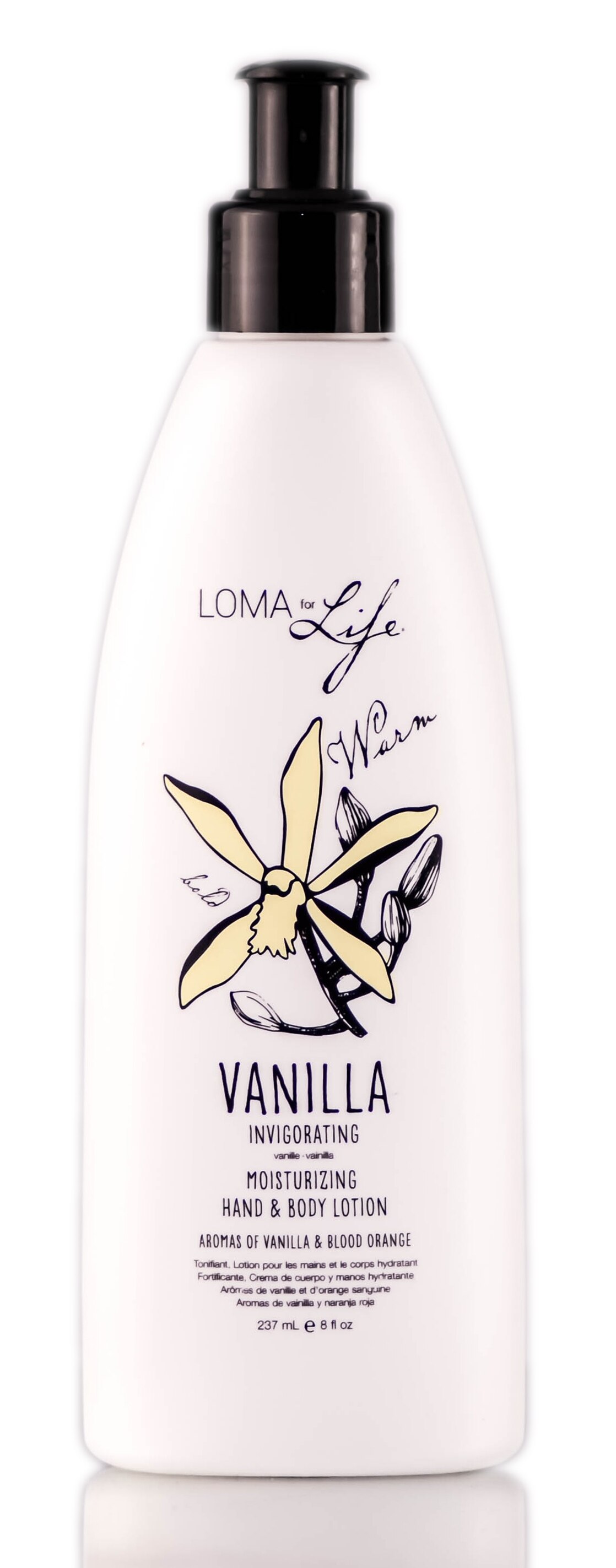 8 oz , Loma For Life Vanilla Moisturizing Hand & Body Lotion, hair