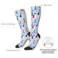 thumbnail image 5 of Bingfone Compression Socks for Women and Men Long Socks for Running Athletic Cycling Nurse-Sailboats And Seagulls, 5 of 8