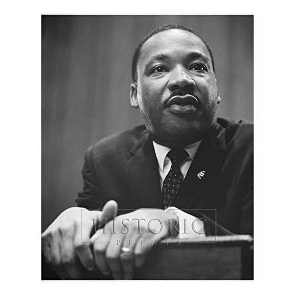 HISTORIX Vintage 1964 Martin Luther King Jr Photo Print - 8x10 Inch Doctor Martin Luther King Poster Print - Vintage MLK Poster Wall Art