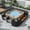 Grey, variant on EUROCO Surround Spa Frame Quadrilateral Rattan Patio Sectional Sofa Set, Outdoor Hydrotherapy Pool Fence with Mini Sofa, Wooden Seats and Storage Spaces for Patio, Backyard, Grey