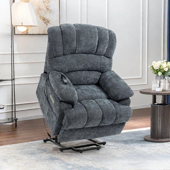 Ywen Power Lift Chair with Full-Body Massage and Heat,Electric Recliner Chairs for Adults,Remote Control,Standing Assistance,USB Ports