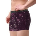 thumbnail image 3 of Kdxio Men's Boxer Briefs with Snowflakes and Hearts Print - Comfortable and Breathable Underwear for Everyday Wear, 3 of 7