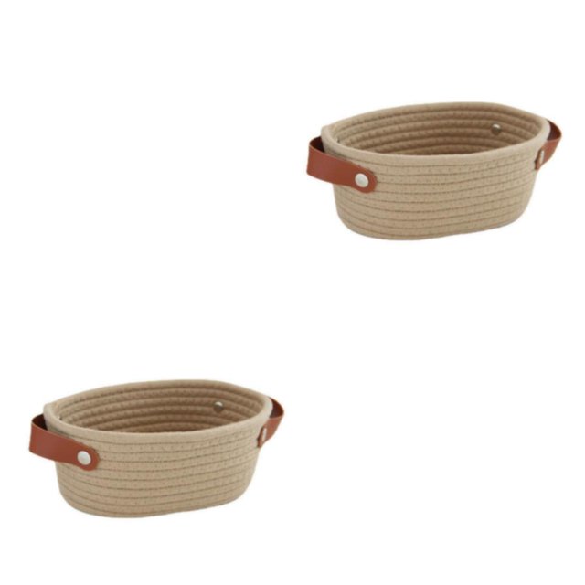 Moyic Cesta de almacenamiento nórdica, contenedor tejido, cestas para aperitivos de juguete, cesto para cosméticos, armarios plegables, Type7 NO7