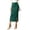 Green, variant on Jane Wardrobe High Waist Side Slit Solid Twill Bodycon Midi Skirt Women Office Business Formal Long Skirt 1PC S-XXXL Plus Size Friendly