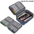 thumbnail image 1 of Veeki Nuevo estuche para lápices con cremallera de alta capacidad con patrón, estuche multifuncional para lápices de papelería, 36 ranuras elásticas grandes para 72 lápices de colores, 1 of 4