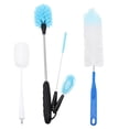 thumbnail image 1 of RUNROTOO 4 Pcs Brosse à Bouteille en Verre Inoxydable pour Propriétaires, 1 of 8