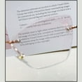 thumbnail image 6 of Women Diamond Rimless Blue Light Blocking Reading Glasses 2.00 Gradient Pink Sunglasses Butterfly Silver Readers +2.00, 6 of 6
