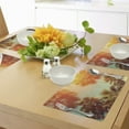 thumbnail image 4 of Ambesonne Tropical Place Mats Set of 4, Rest Under Trees, Standard Size, Orange Green, 4 of 6