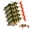 Green leopard print color, variant on ByPaCrow 5 Pcs Pike Fishing Lures Fishing Baits Soft Lures for Bass Trout Freshwater Saltwater Fishing Tackle