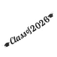 thumbnail image 1 of IDEANATEGRATE Cartel De Graduación 2026 En Negro Con Purpurina Para De Fotos Y Fiesta, 1 of 8