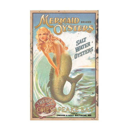 Ohio Wholesale Mermaid Advertising Sign Wall Art, from our Water (Best Garage Sale Advertising)