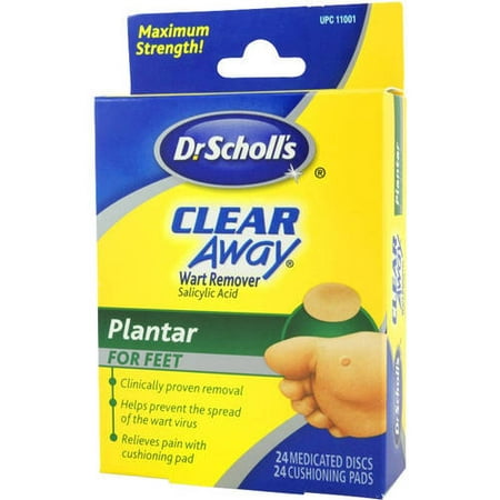 Dr Scholl's Clear Away Plantar Wart Removers, 1 CT (Pack of