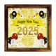 thumbnail image 1 of Decoración De Madera Para Año Nuevo 2025 Letrero De Madera Para Año Nuevo Decoración Rústica Para El Hogar Para Mesa O Pared (Con Orificio Para Colgar), 1 of 6