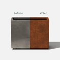 thumbnail image 2 of Corten Steel Series Span Planter - Tall Rectangular Metal Planter for Outdoor Porch/Patio | Naturally Rusting Steel for All-Weather Use | Modern Rustic Décor for Tall Plants, Flowers, Trees, 2 of 6
