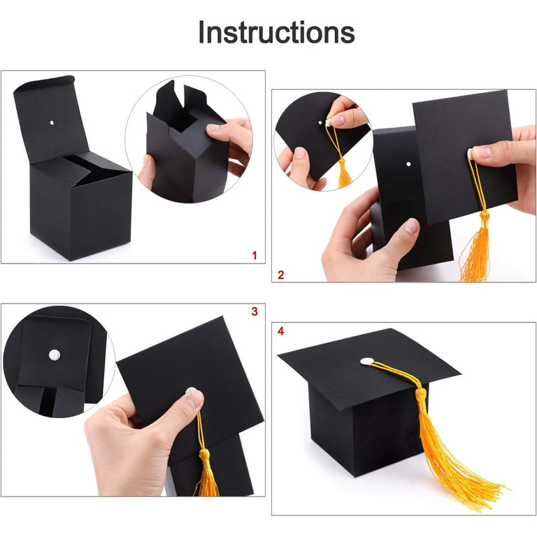 Graduation Party Favors, Graduation Candy Boxes DIY Grad Cap Box