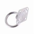 thumbnail image 3 of 5X Gancho de Montaje 80mmx50mm para Pared O Techo Con Anillo Redondo Acero Inoxidable - Soporte / Accesorio, 3 of 4