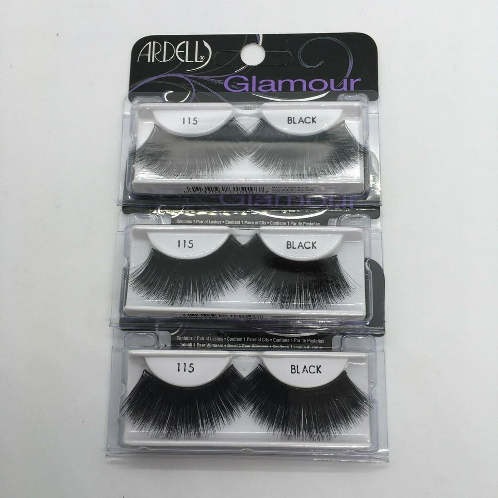 (Pack of 3) Ardell Glamour Lashes 115 False Eyelashes