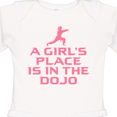 thumbnail image 4 of Inktastic Girls Cute Karate Martial Arts Girls Long Sleeve Baby Bodysuit, 4 of 5