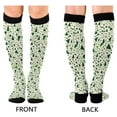 thumbnail image 4 of FORMRS Womens Knee High Socks Casual Long Thick Travel Daily Wear, 1 Pair, Green Triangles Pattern, 4 of 6