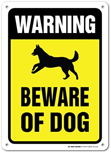 ALSATION BEWARE OF THE DOG METAL SIGN,SECURITY,WARNING,GUARD DOG SECURITY. A3 
