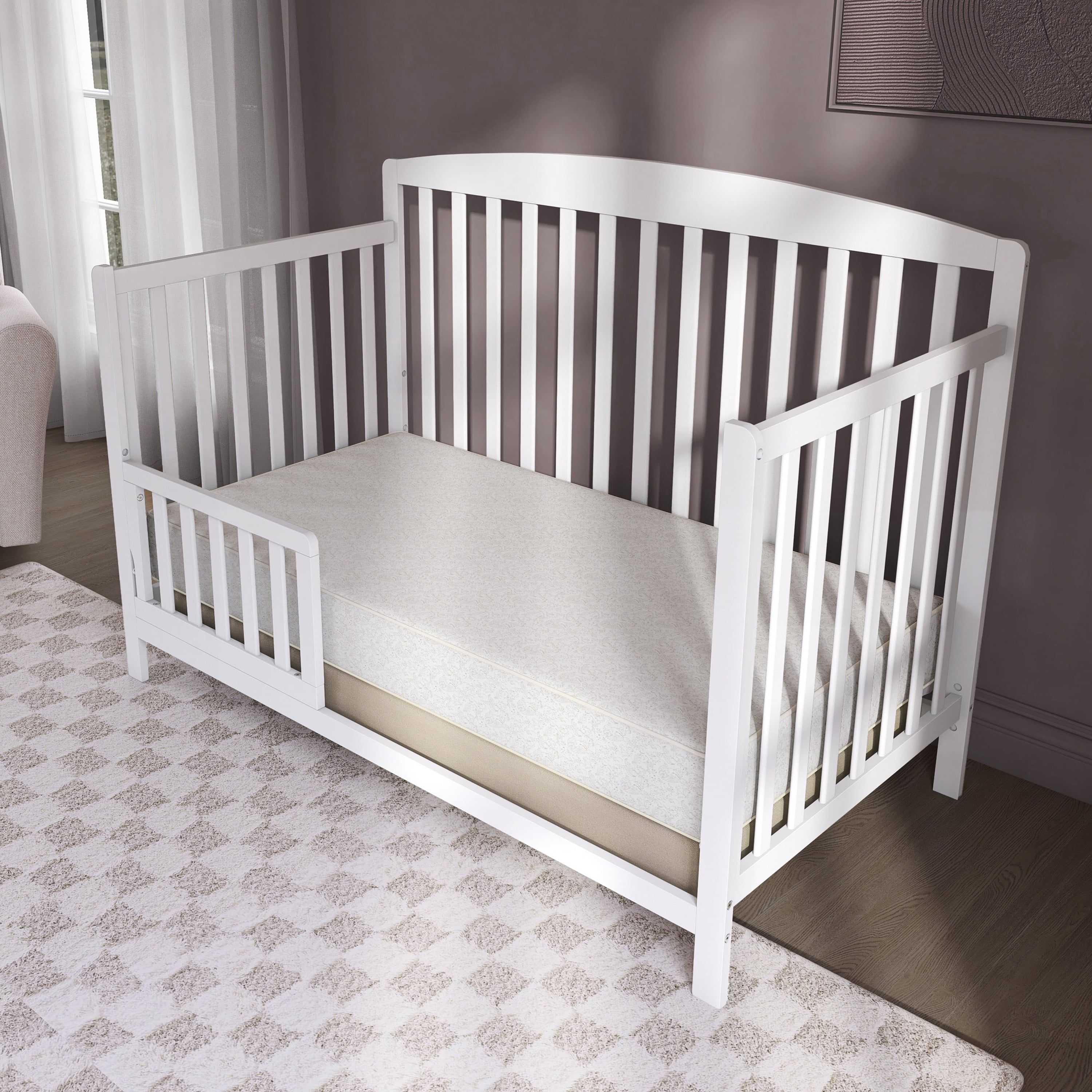 Dream On Me Snug Support Crib and Toddler Mattress, Paisley